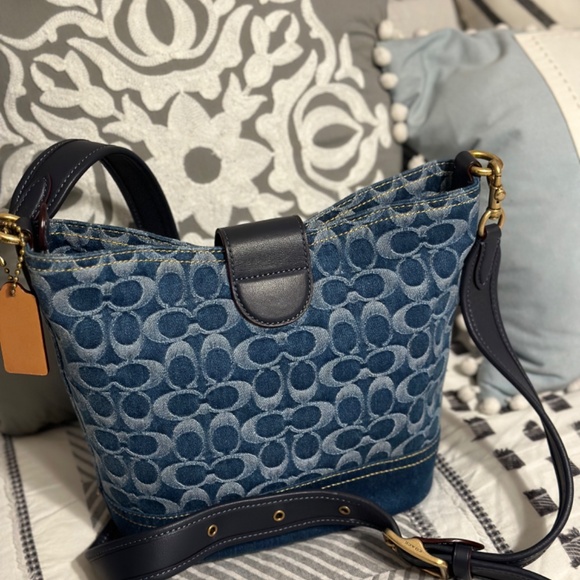 Coach Denim Tali Bucket - Picture 5 of 7